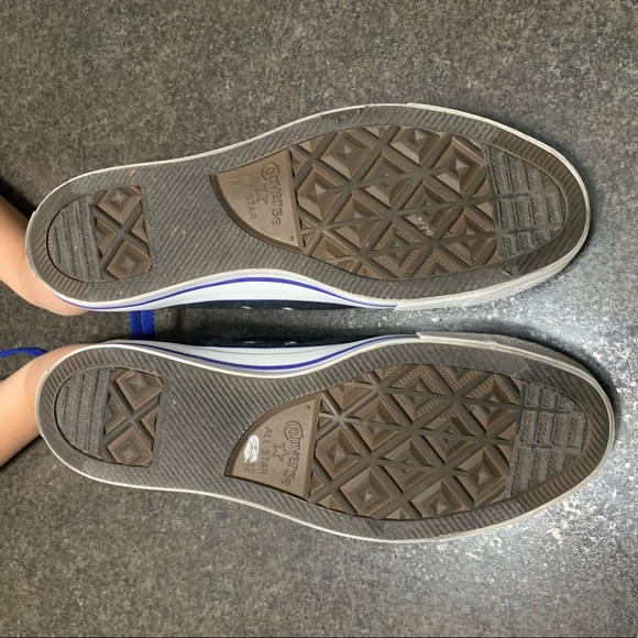 Converse Black Blue Collar Canvas Low Top - Picture 4 of 5